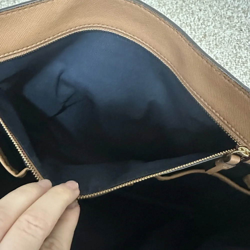 Tory Burch Tan Leather Tote Bag